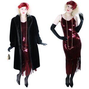 Flapper Costume Vintage 6 Piece Collection